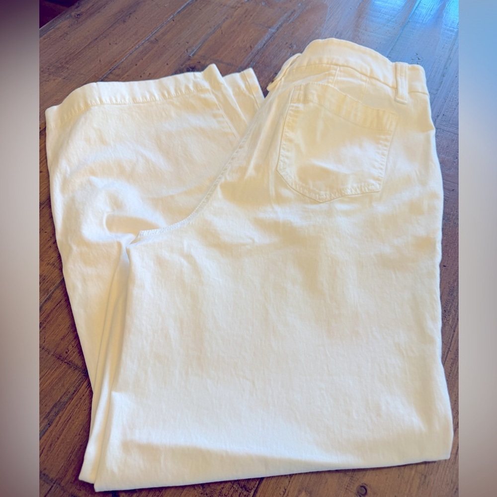 Talbots woman’s wide leg style pants white plus size 14. Excellent condition.